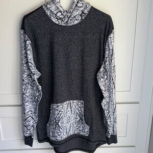 Black and White Graphic Hoodie